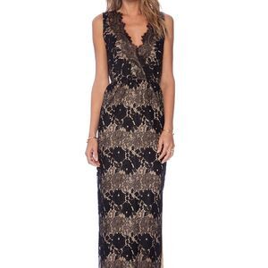 Twelfth Street by Cynthia Vincent- Sleeveless Lace Maxi Dress- Size Medium